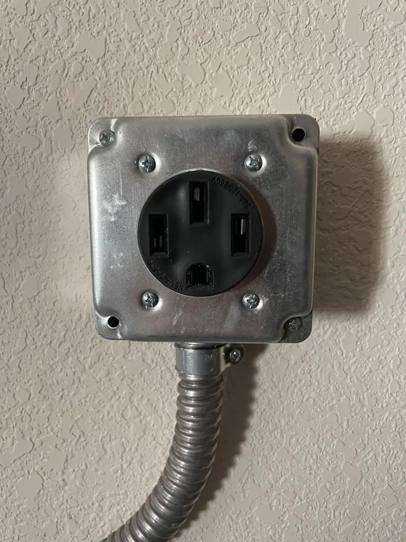 NEMA 14-50 outlet installed for Electrical Panel Upgrade in Grayson