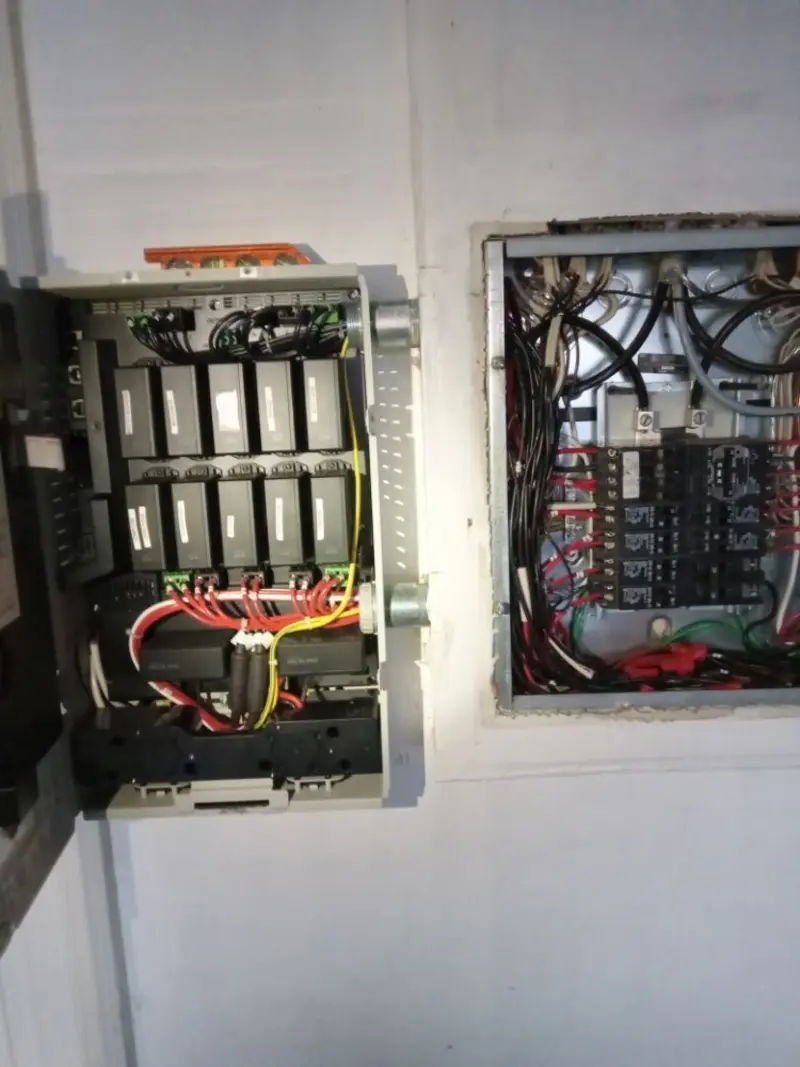 Electrical panel upgrade completed for Security Camera Wiring in Grayson